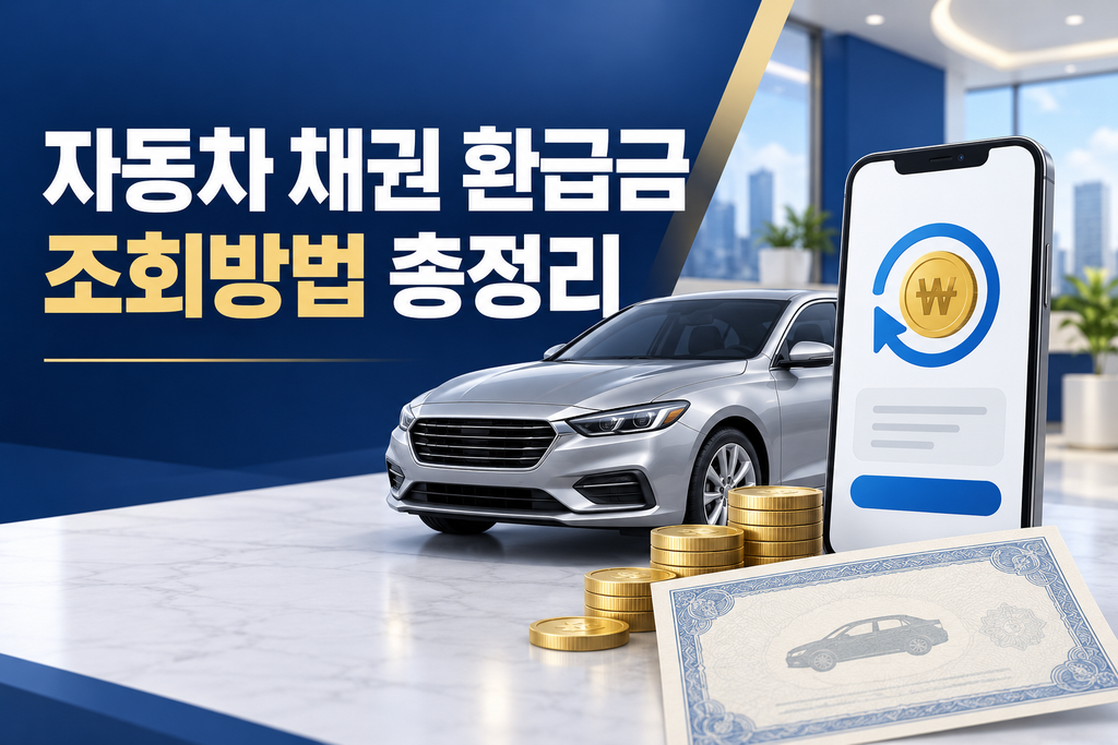 자동차 채권 환급금 조회방법｜지역별 은행과 미상환채권 신청