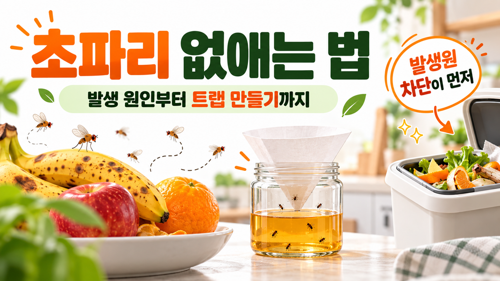초파리 없애는 법 발생 원인부터 트랩까지 총정리 대표 이미지