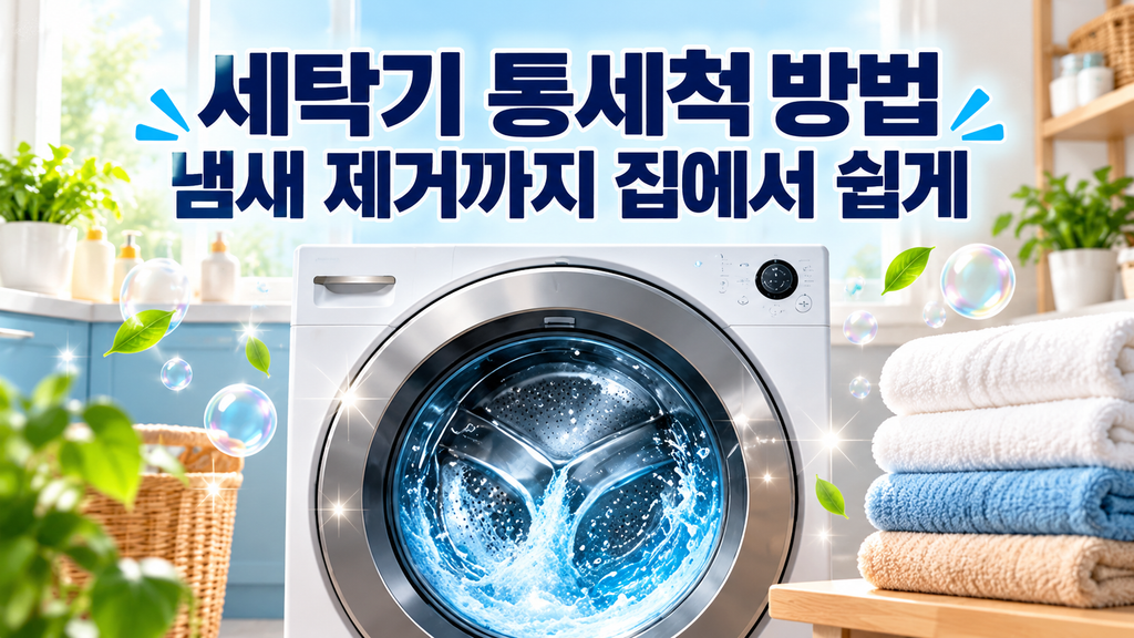세탁기 냄새 안나게 하는 통세척 방법, 삼성·LG 공식 기준