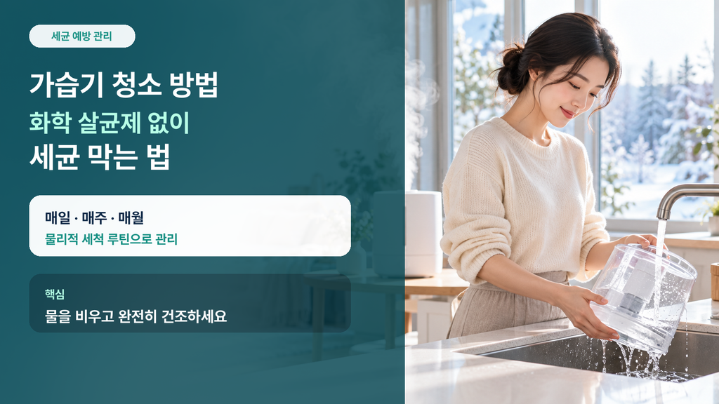 가습기 청소 방법 안내 대표 이미지