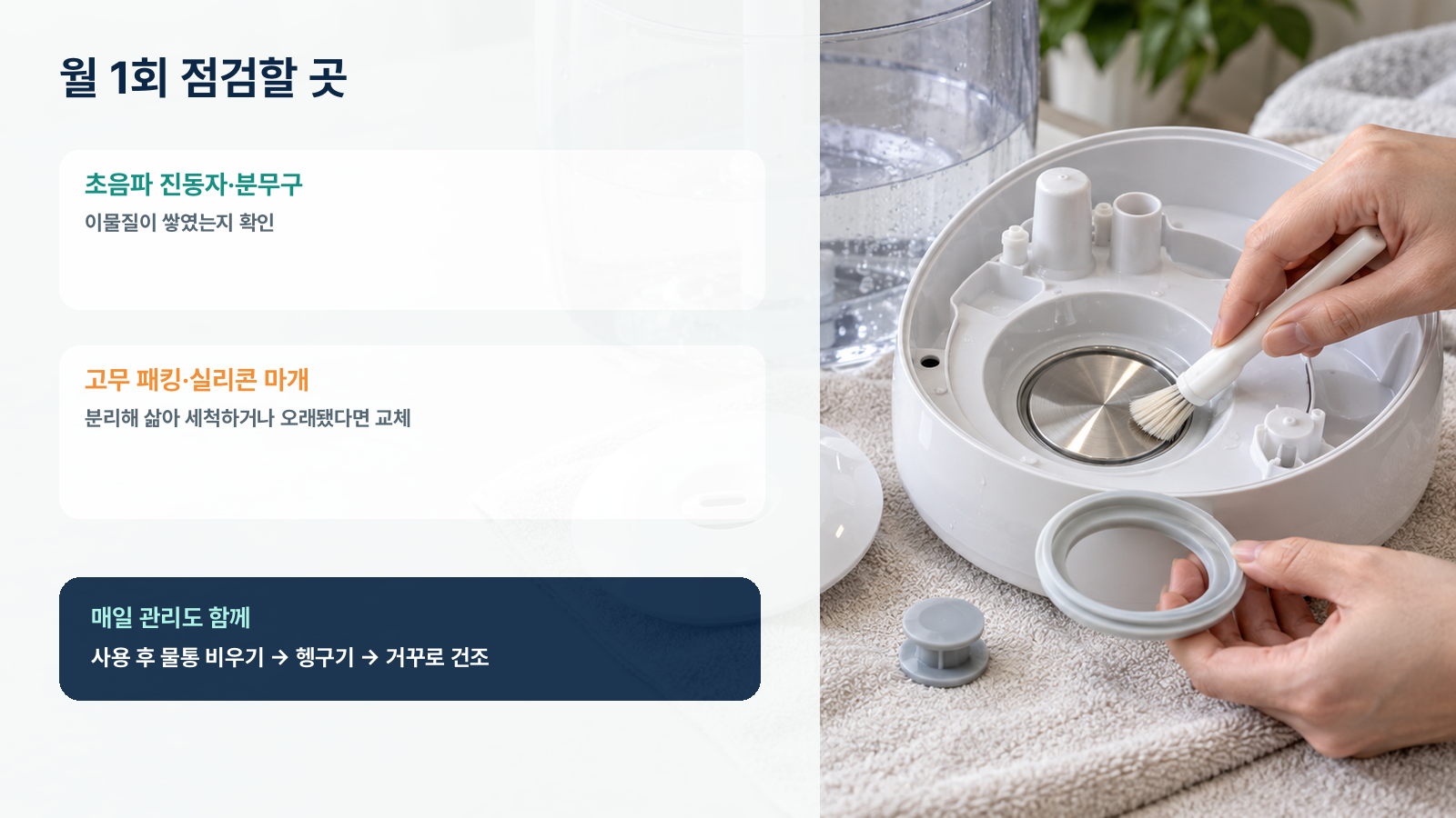 가습기 월간 점검 항목 이미지
