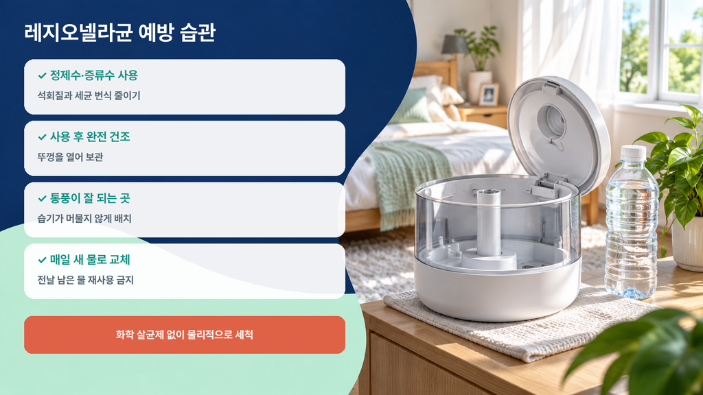 가습기 청소 체크리스트 이미지